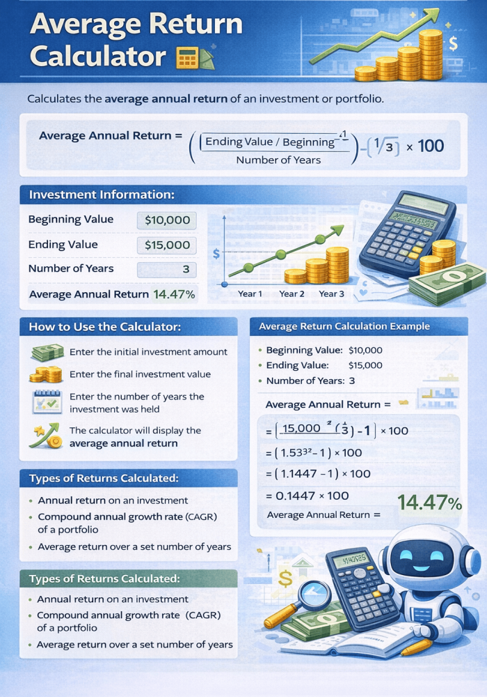 Average Return Calculator